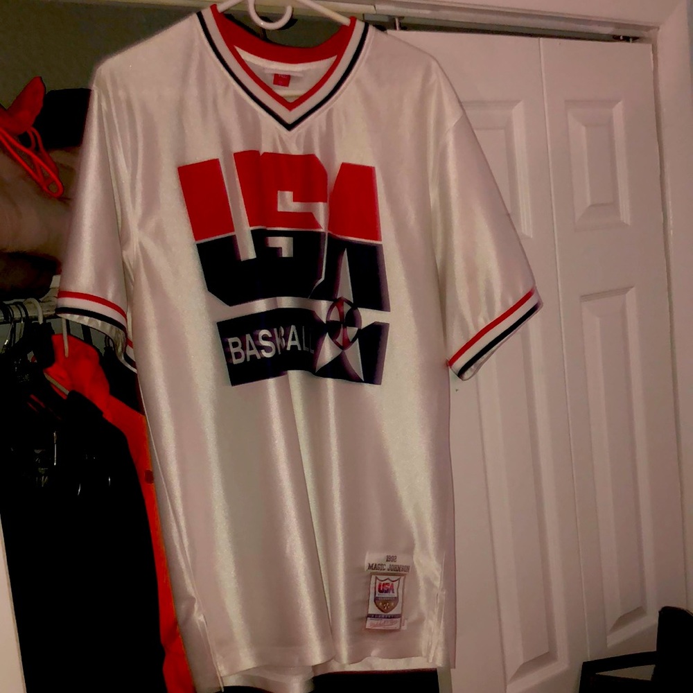 USA Dream Team Magic Johnson warmup jersey